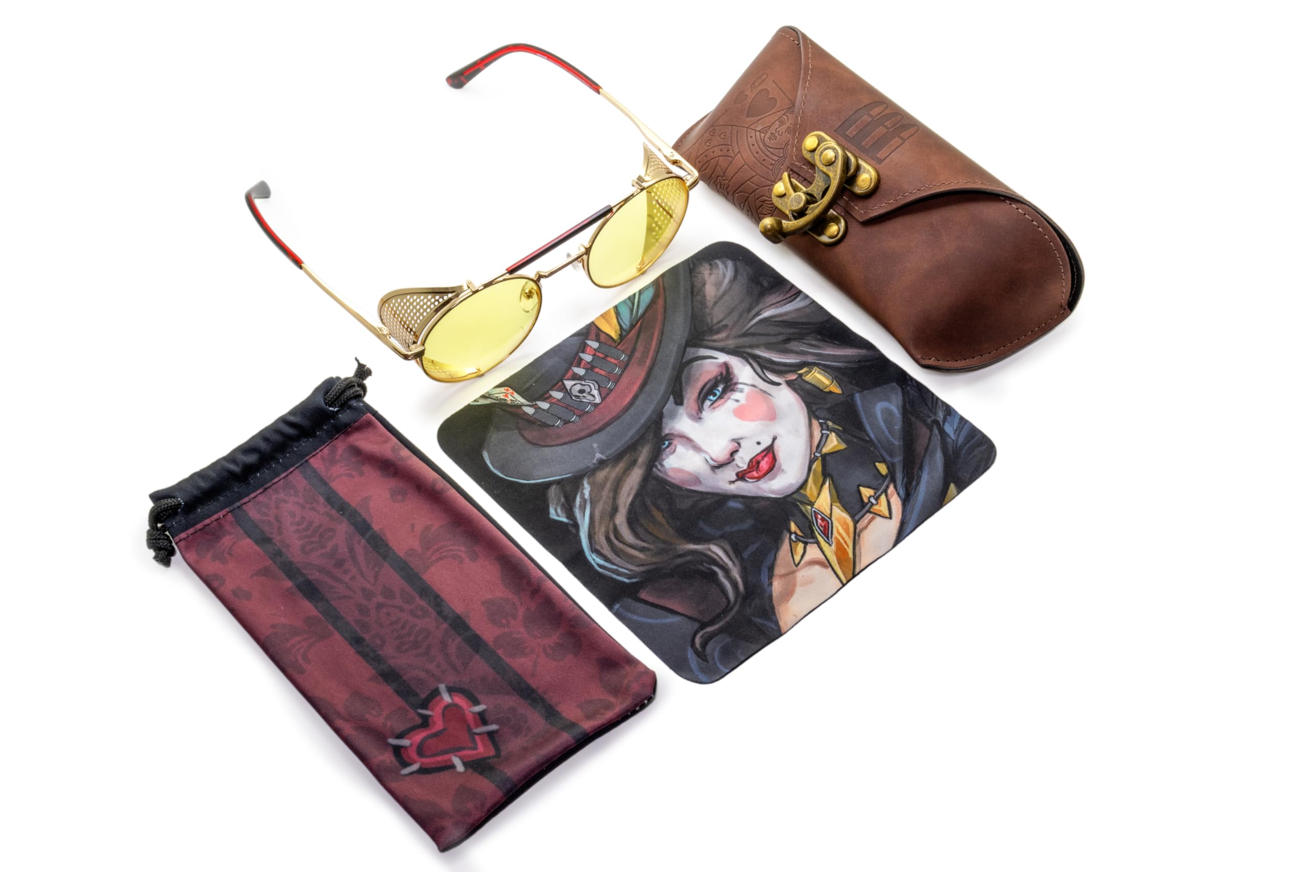 GUNNAR x Borderlands 4 Okulary - Mad Moxxi - Gold - Amber