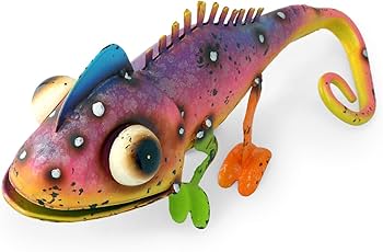 Amazon.co.jp: トカゲ 置物 オブジェ 飾り物(カラフル リザード/普通