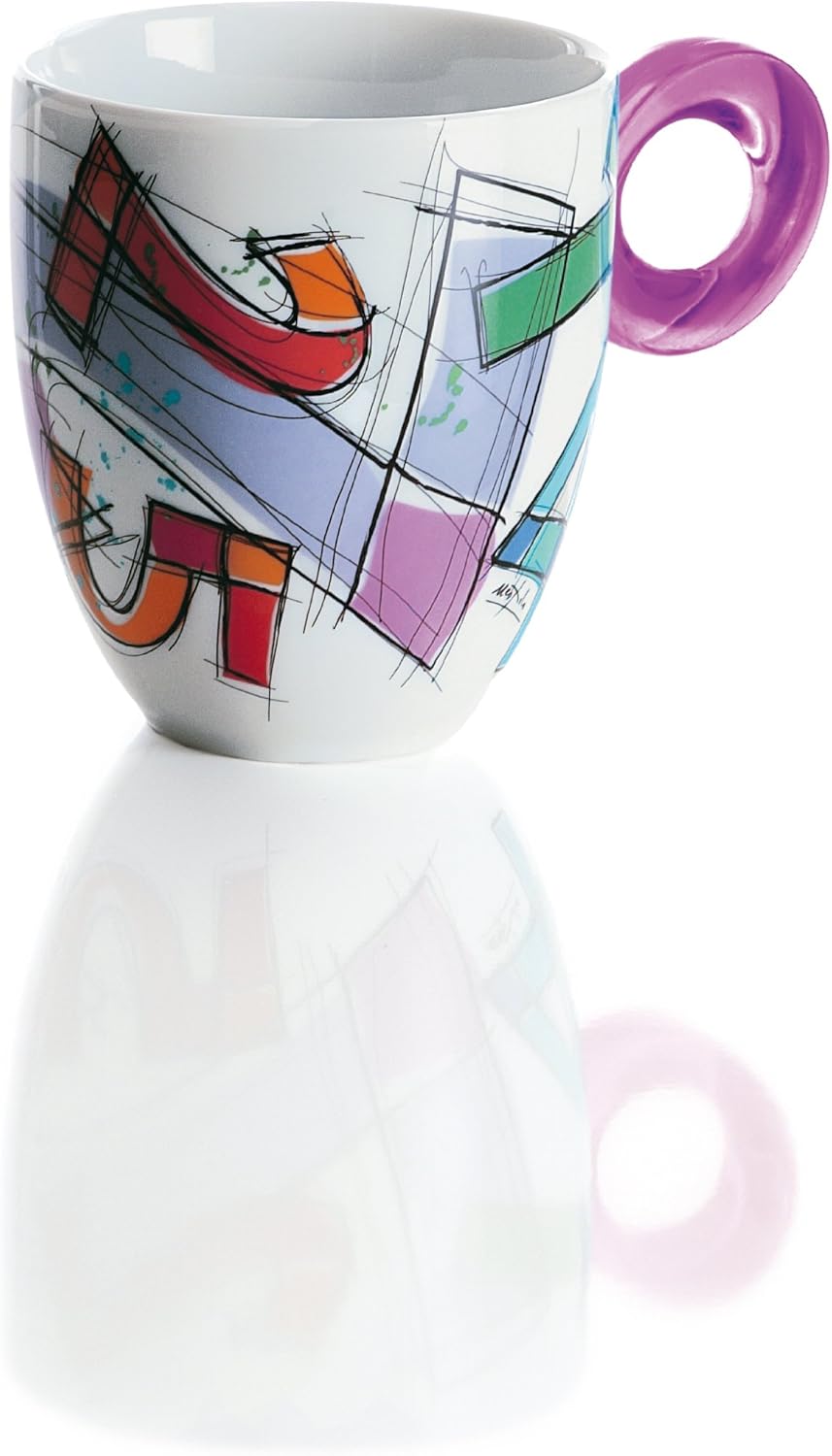 Guzzini "Number" Mugs Set of 2 MADE IN ITALY Home & Kitchen