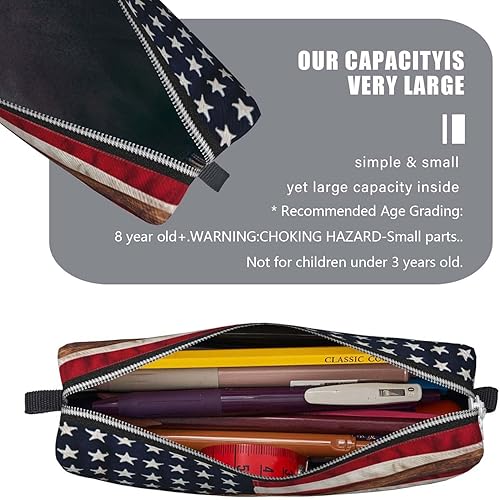 Miniatura 5 de Estuche para lápices, estuche pequeño con cremallera, organizador de artículos de papelería de oficina para estudiantes para niñas y niños, guante