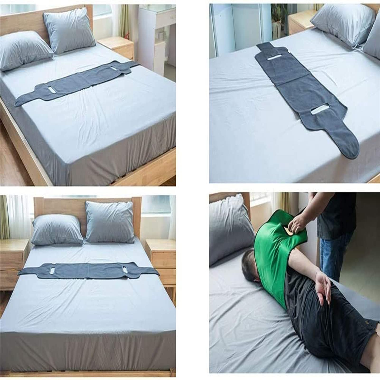 Eslinga de elevación del paciente, eslinga de enfermería de transferencia de cama acolchada, tablas de eslinga de enfermería de transferencia para pacientes postrados en cama - Almohadilla d