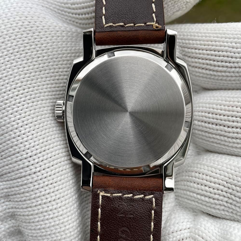 STEELFLIER NH35 Orologio da polso quadrato lucido da uomo con cristallo zaffiro quadrante California corona vite