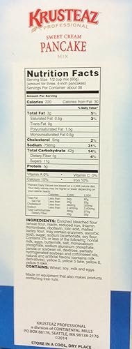 Miniatura 3 de Krusteaz Mezcla de panqueques de crema dulce de 5 libras (paquete de 2) calidad de restaurante