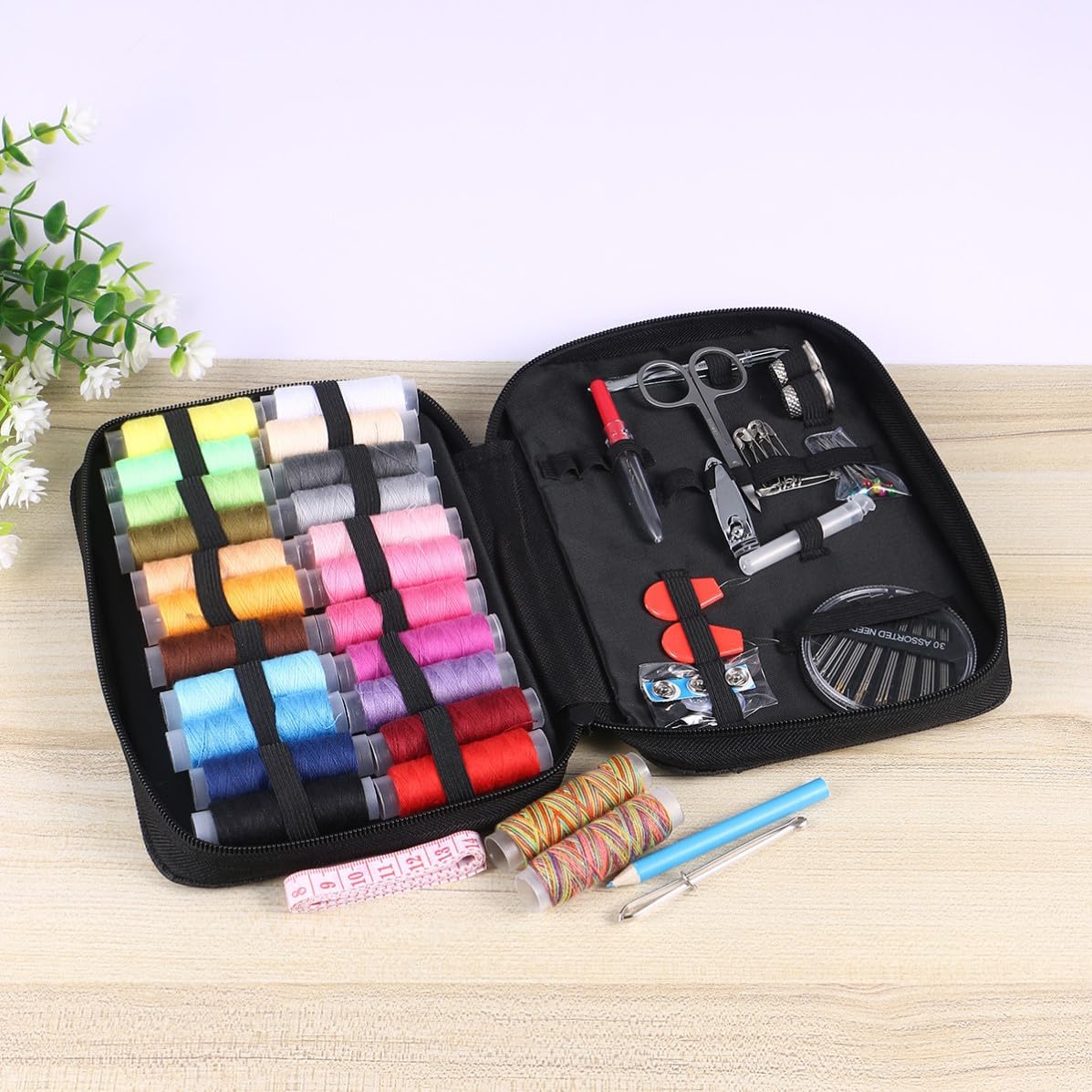 98pcs Mini Sewing Kit for Home Travel Portable Cloth Set