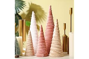 Hoolerry Christmas Velvet Trees Farmhouse Home Decorations with Exquisite Details