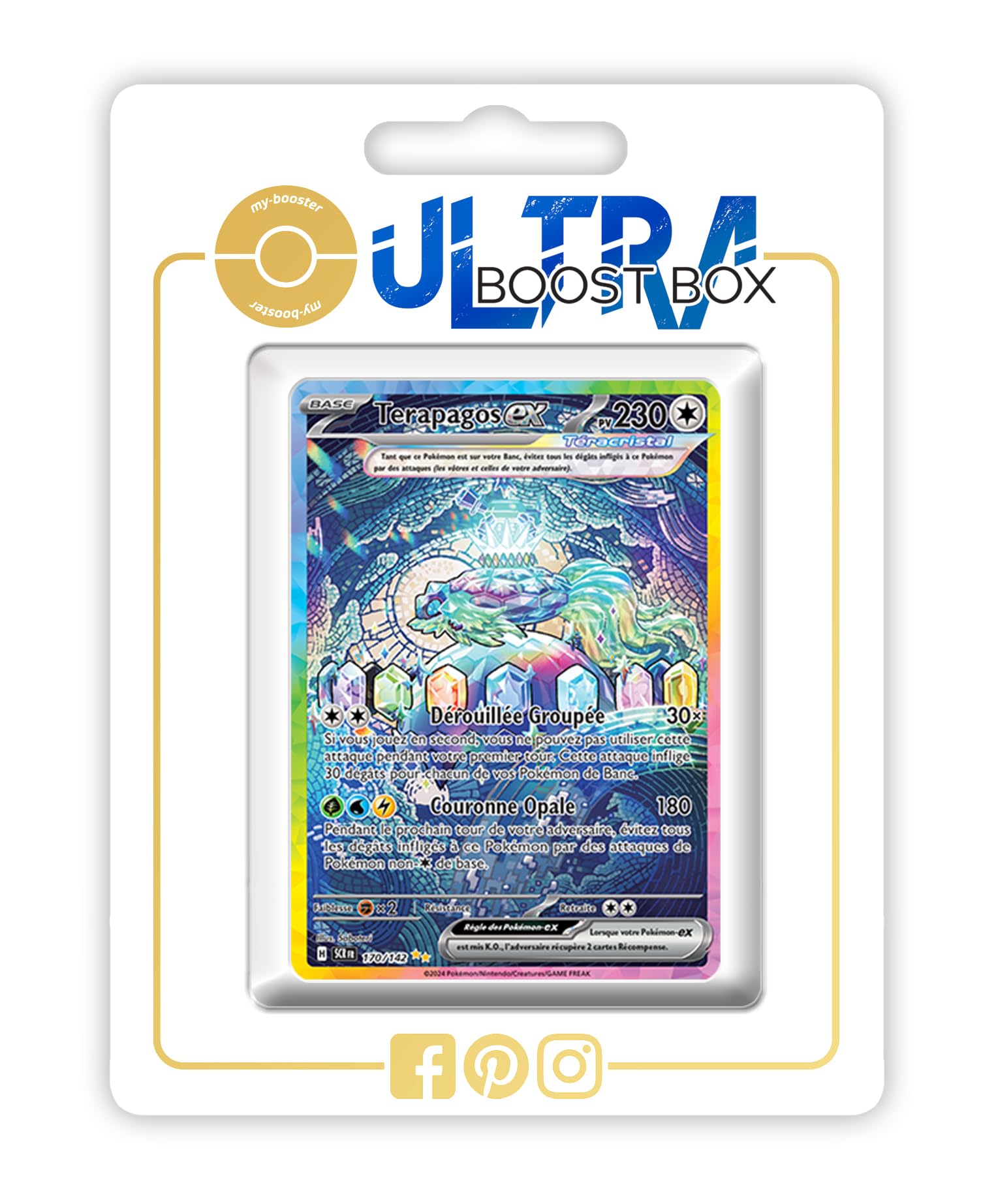170 142 pokemon card Terapagos ex #170/142: Extended Art Frame Encased in a durable acrylic holder to highlight the vibrant artwork of this fan eBay listing for terapagos sir