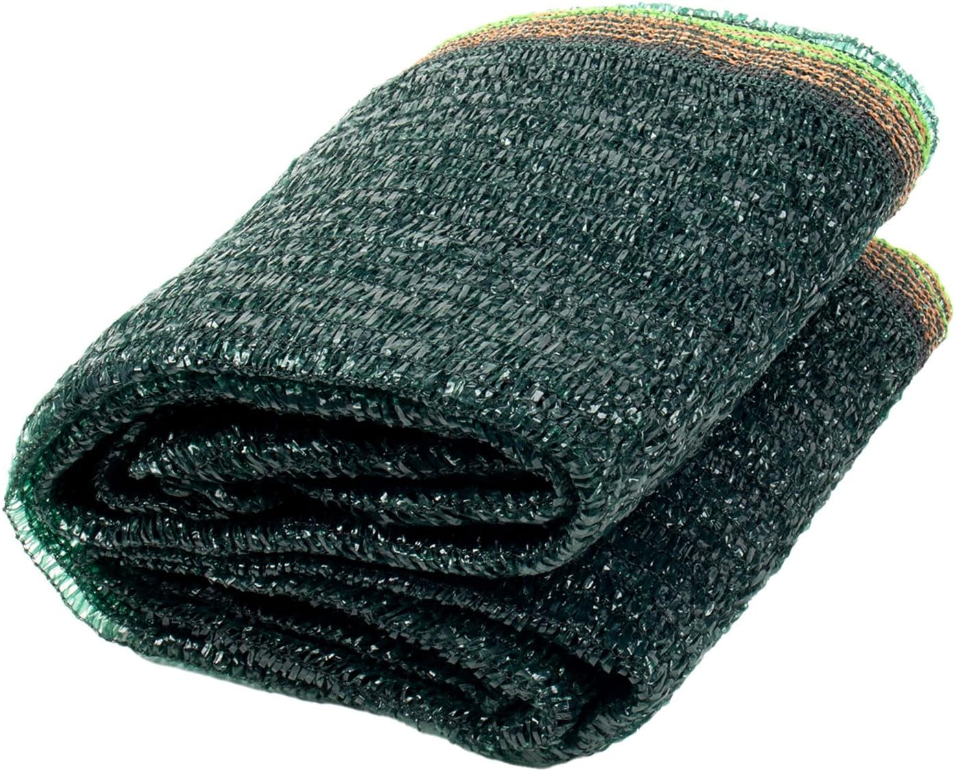 Cool Area 55% 6.5x10ft Sunblock Shade Cloth Cover Mesh UV Resistant Net for Garden Flower Plant Greenhouse, Dark Green