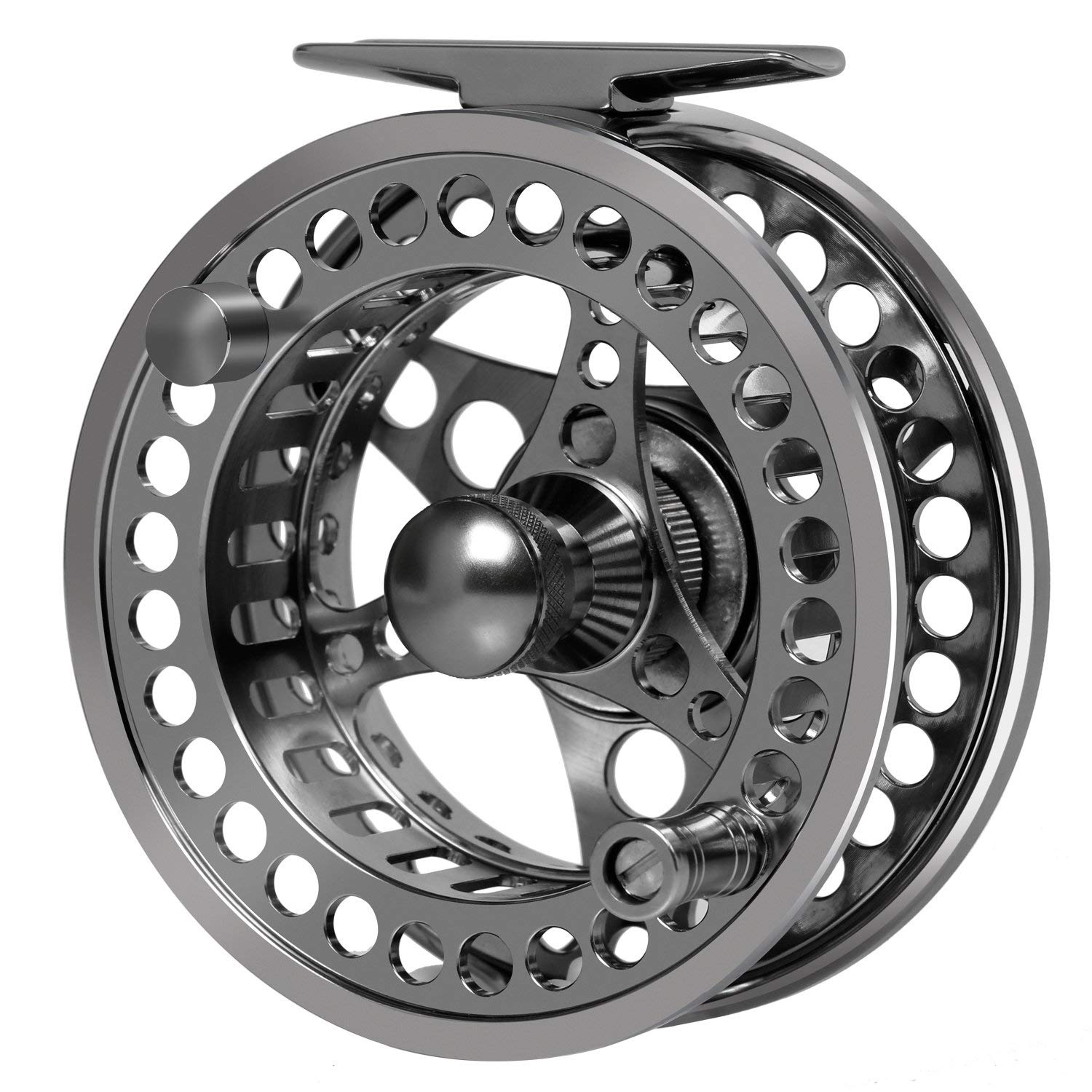 Goture Fliegenfischerrolle 3/4 5/6 7/8 9/10 Angelrollen, Fliegenfischen Rollen wasserdicht,Große Bohrung Druckguss Fliegenrolle 2 + 1BB Aluminiumlegierung Pre-Loaded Forellen Fliegenrollen
