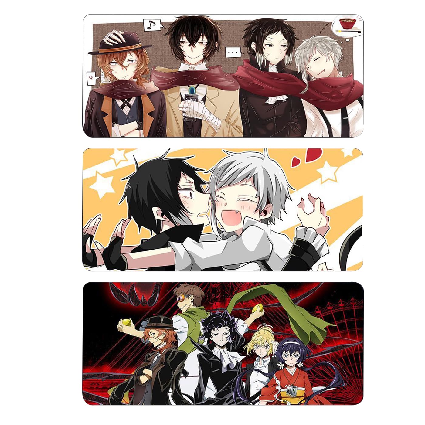 Amazon.co.jp: 文スト マウスパッド 大型ゲーミングゴム 中島敦 太宰治