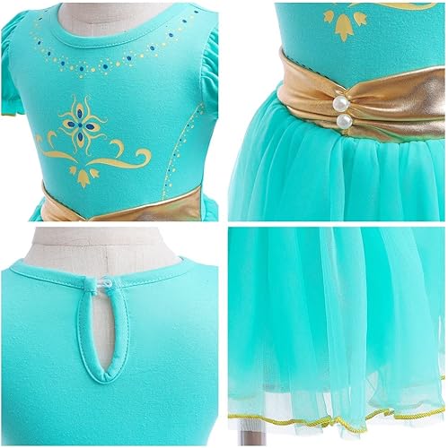 Miniatura 4 de REXREII Disfraces de Halloween para Bebés Niñas Mameluco de Cumpleaños de Princesa Vestido Tutú con Diadema Atuendos Elegantes para Fiestas de