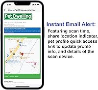 Vista 6 de Etiqueta de identificación inteligente para mascotas con código QR de Pet Dwelling – Etiquetas inteligentes para perros y gatos para la seguridad