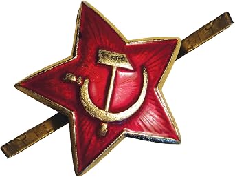 Soviet USSR Russian Army Small Red Star Pilotka Hat Cap Badge