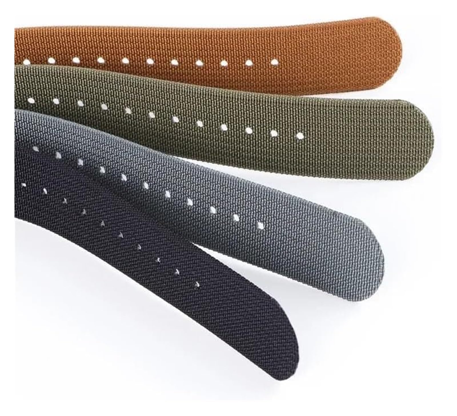 Remplacement du bracelet de la montre intelligente Bracelets de montre en Nylon 18mm 20mm 22mm, boucle en acier inoxydable, Bracelet de Sport à dégagement rapide
