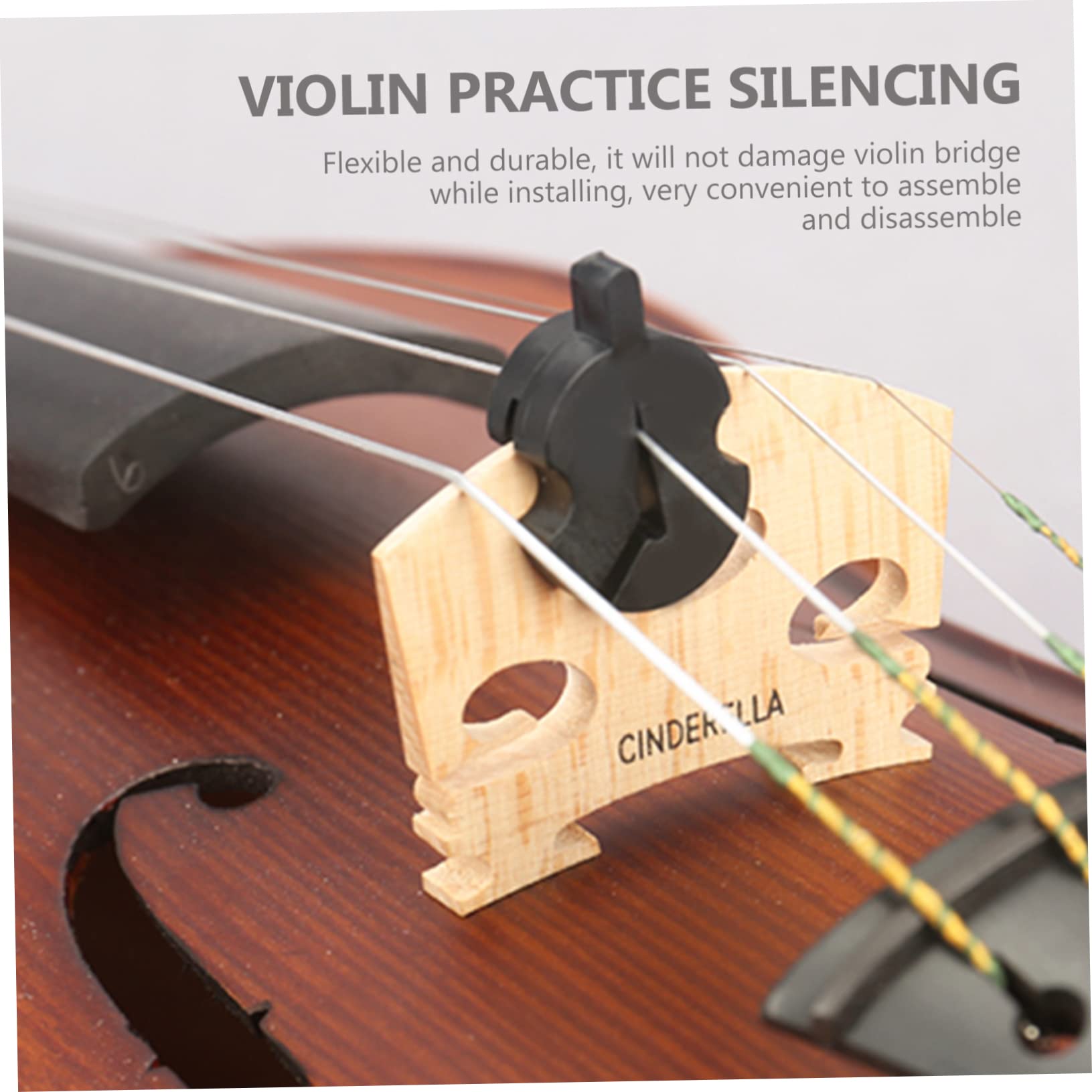 Sordine per Violino in Gomma 8 Pezzi per Pratica Silenziatore Riduce Volume senza Danneggiare Ponticello per Principianti