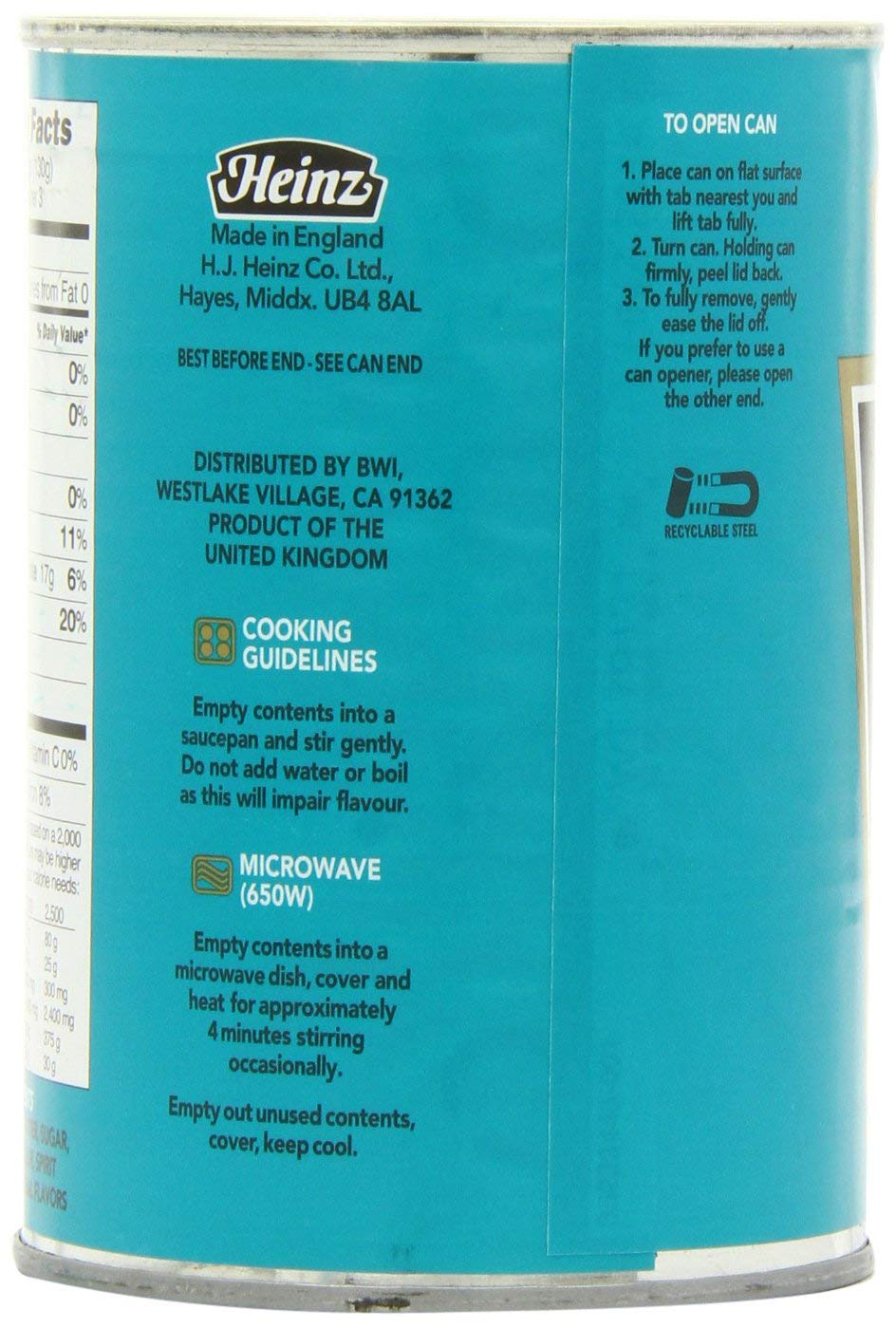 Heinz Beans With Tomato Sauce 13.7 OZ (Pack of 6)