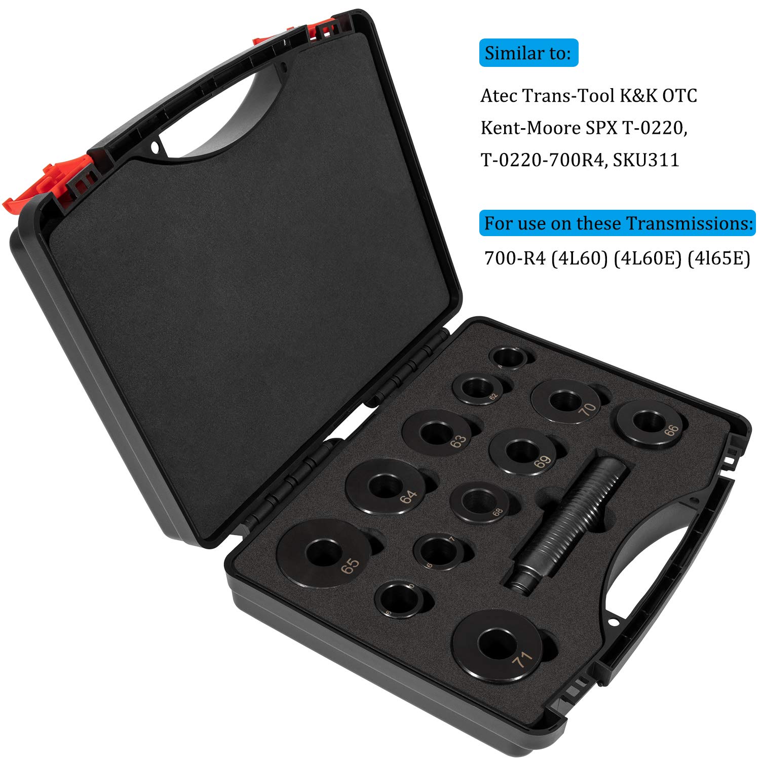 E-cowlboy T-0220-700R4 - Kit de herramientas de extracción de juntas de buje para transmisión GM 700-R4 4L60 4L60E 4L65E (13 piezas)