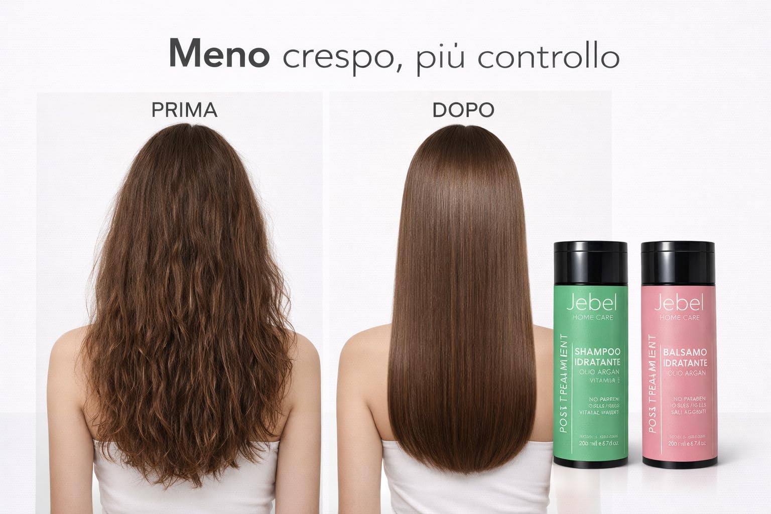 Jebel - kit post trattamento - Prodotti per capelli - Mantenimento Liscio Brasiliano - Balsamo Idratante e Riparatore - Shampoo Idratante e Riparatore - kit professionale
