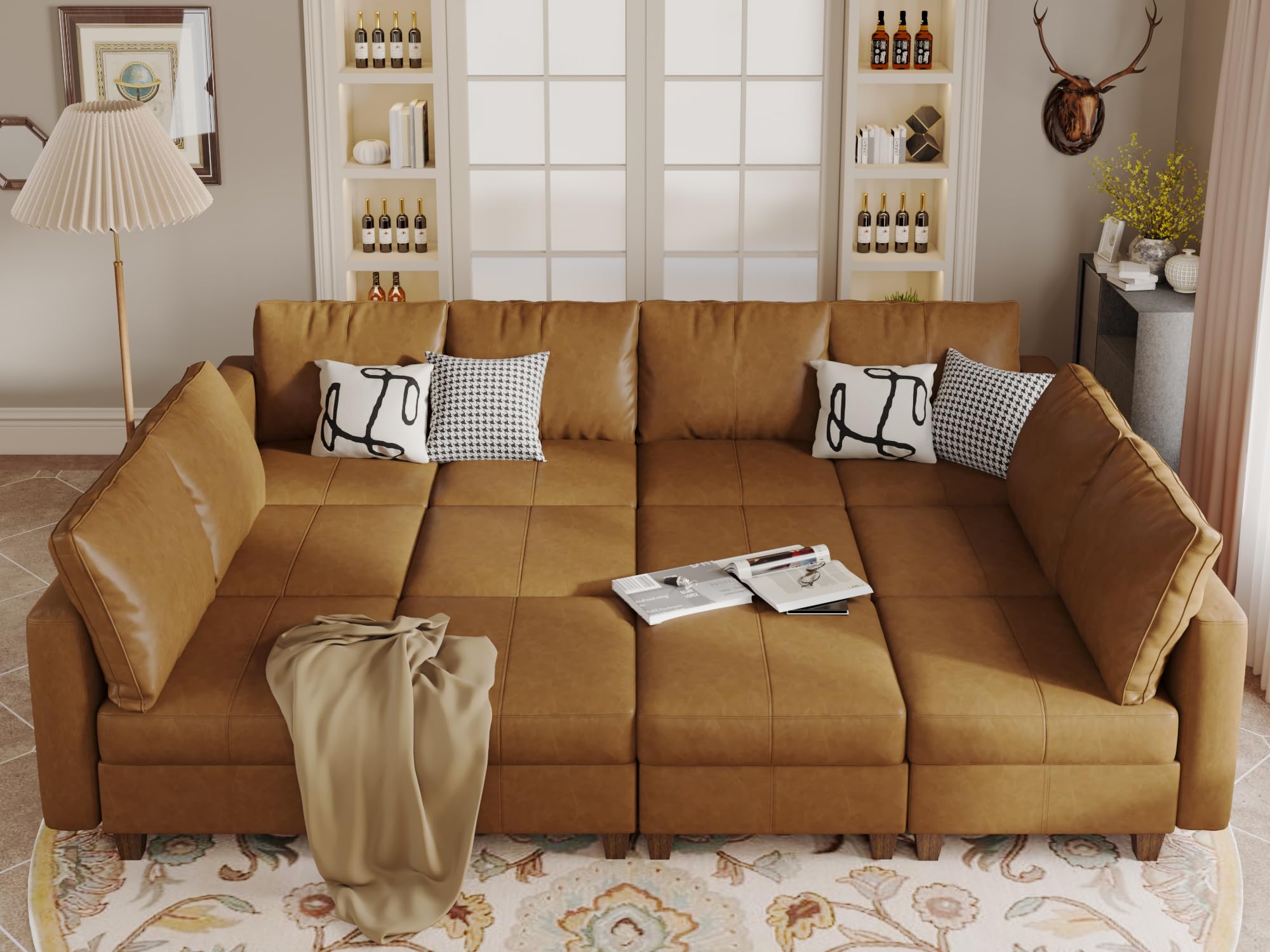 EASE MOOSE Oversized Modular Sectional Sleeper Sofa