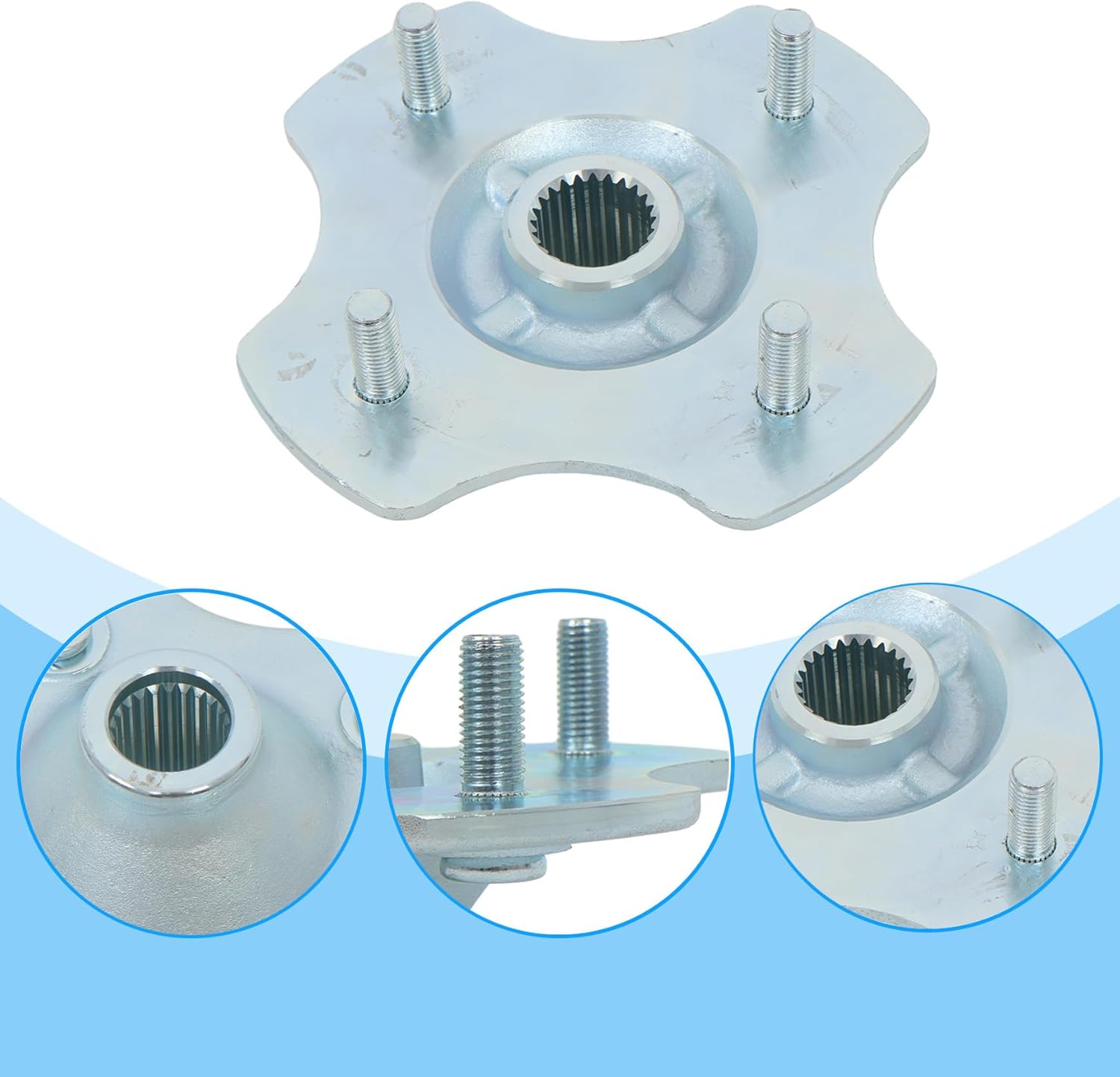 Silscvtt Rear Axle Wheel Hub Replacement for Honda Recon 250 1997-2019 Replacement for 42410-HF1-A00 90304-HM5-A80 42410-HB3-000 42410-HC4-750 94201-40300