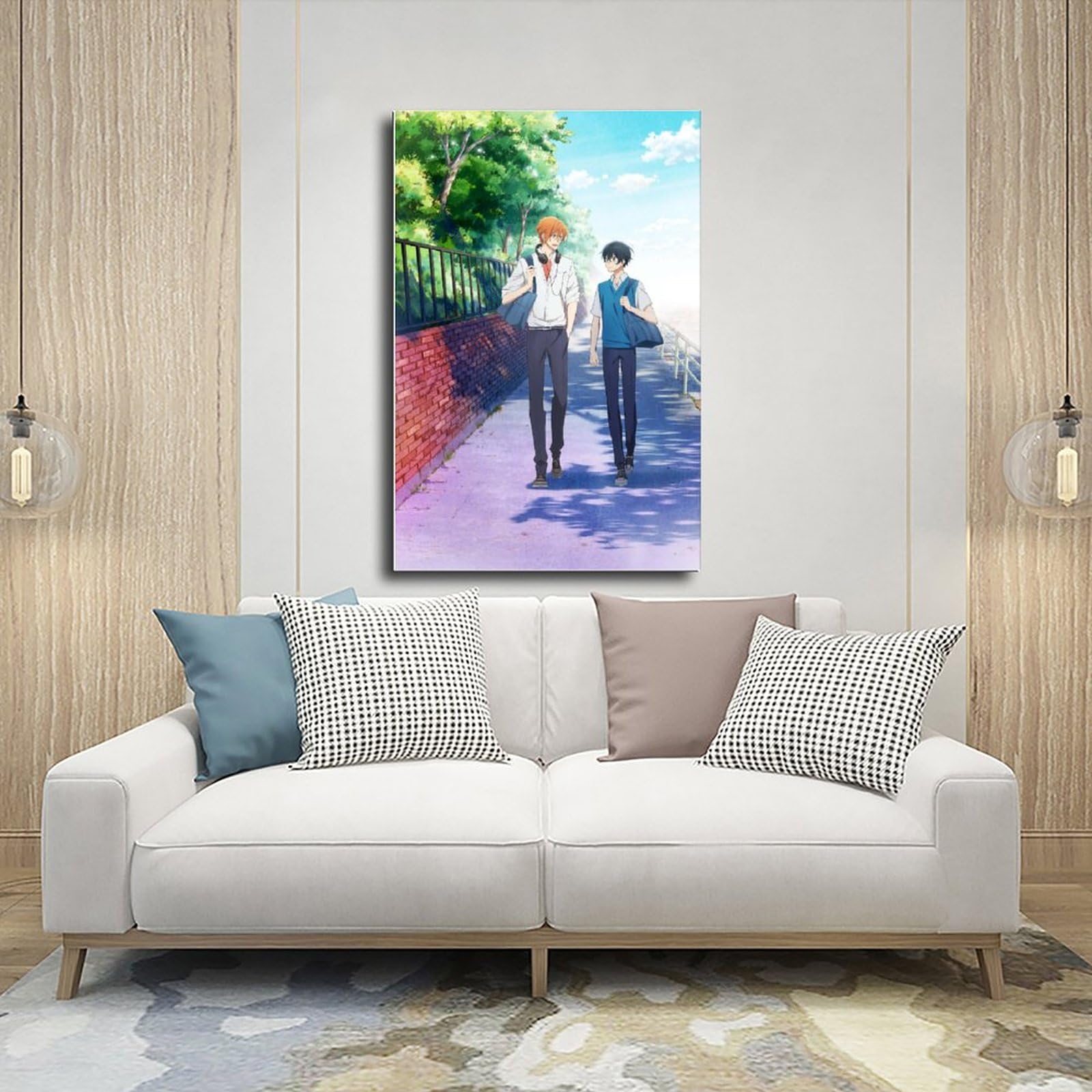 Poster Tela Sasaki E Miyano Senza Cornice, 20x30 Cm, Decorazione Per Ufficio E Cameretta, Stile Fumetto