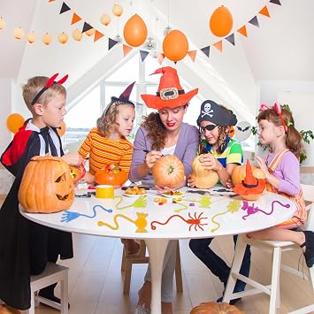 36 Pack Halloween Sticky Hands Toys Spider Web Cat Bat Pumpkin Candy Ghost Sticky Stretchy Toys for Kids Girls Boys Halloween Goodie Bags Fillers Party Favors Treat Bag Gifts
