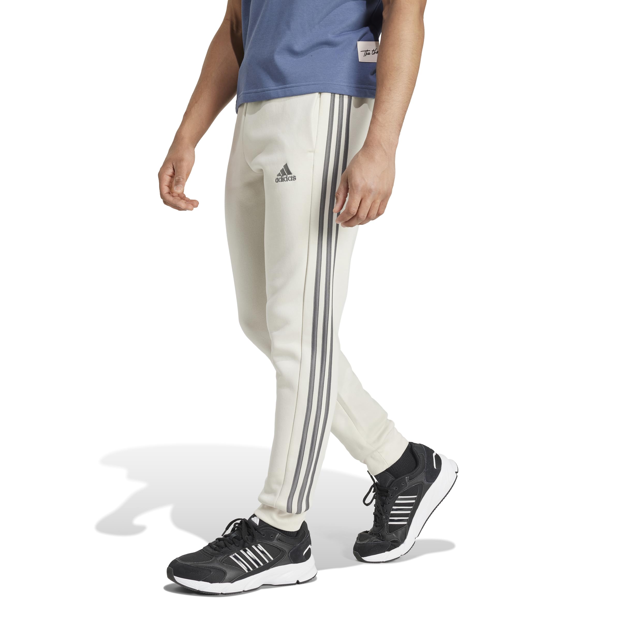 adidas Hombre Essentials French Terry Tapered Cuff Pants, black, M — view 43