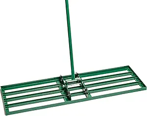 LANDZIE - The Original Lawn Leveling Rake – 36" Steel Handle Yard Leveler, Lawn Level Tool for Creating a Flat Surface - Works for Soil, Dirt, Topdressing, and Ground