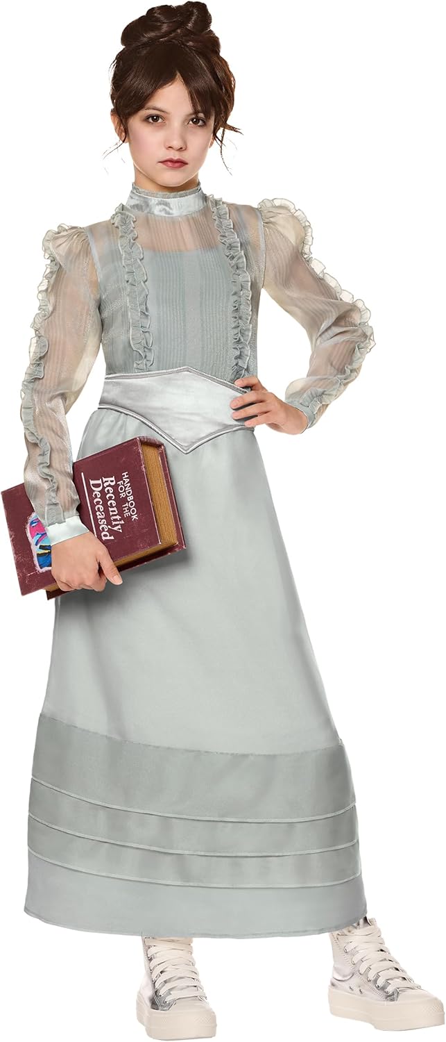 Spirit Halloween Beetlejuice Kids Astrid Marie Curie Dress Costume | Officially licensed | Astrid Outfit