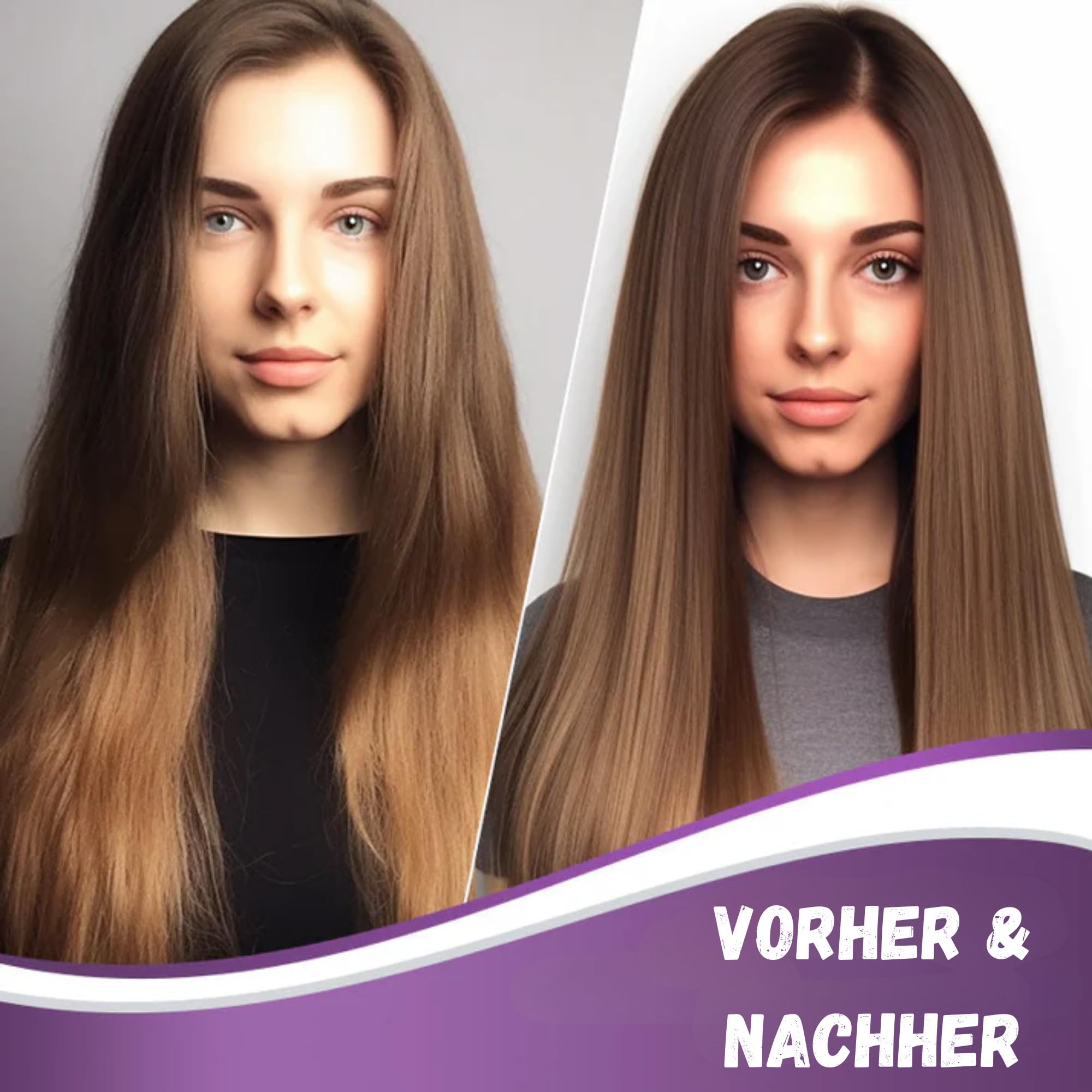 Karseell MACA CARE SYSTEM Keratin Glättung Ohne Formaldehyd Trockenes Krauses Geschädigtes Haar Kollagen Biotin Arganöl Feuchtigkeitspflege Glanz Reparatur Antifrizz Tägliche Anwendung Zuhause 500ml
