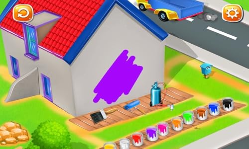 Construire villes Jeux enfants : jeu de construction pour enfants - excavateurs, camions et grues pour construire la ville ! gratuit – vue 6