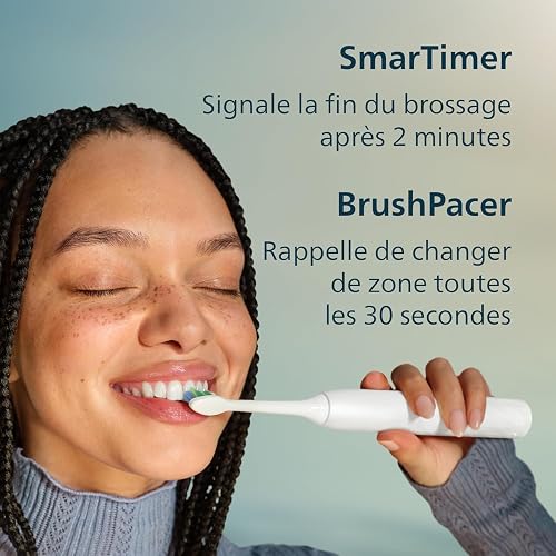 Philips Sonicare 2100 Series Sonic Electric Toothbrush, Removes 3x More Plaque, Pressure Sensor, SmarTimer & QuadPacer, Cobalt Blue (HX4021/04) (Navy) - 8