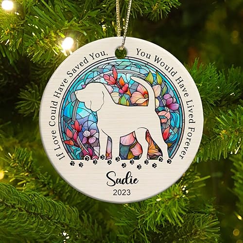 Vista 40 de Adorno de cerámica personalizado para la segunda Navidad del bebé, vaca lechera Feliz Navidad 2025, regalo personalizado para los amantes