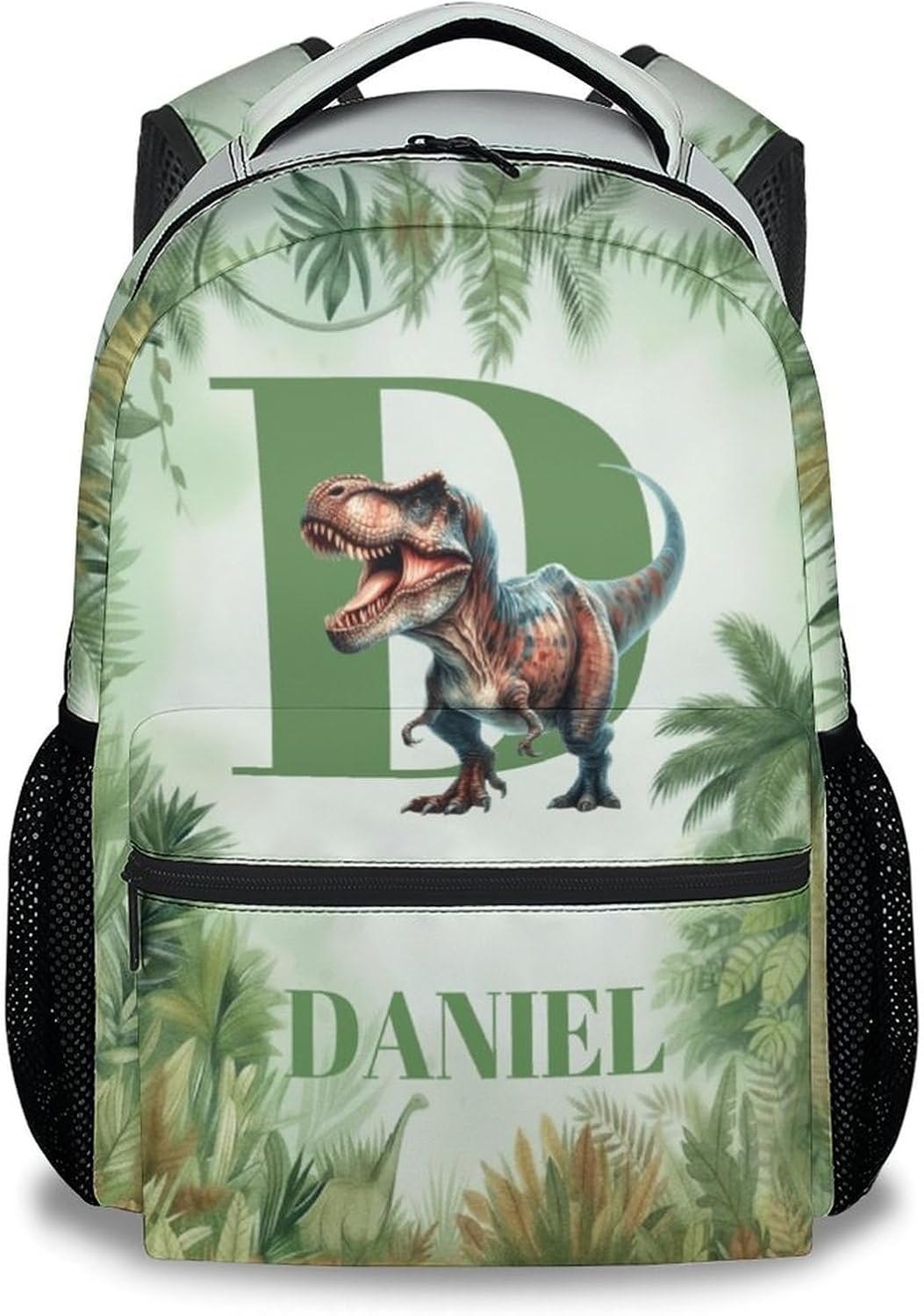 Kids Backpack Boys - Personalized Dinosaur Backpacks for Kids 3-5, 17 Inch Large Capacity Toddler Bookbag Gift for Kindergarten Primary School