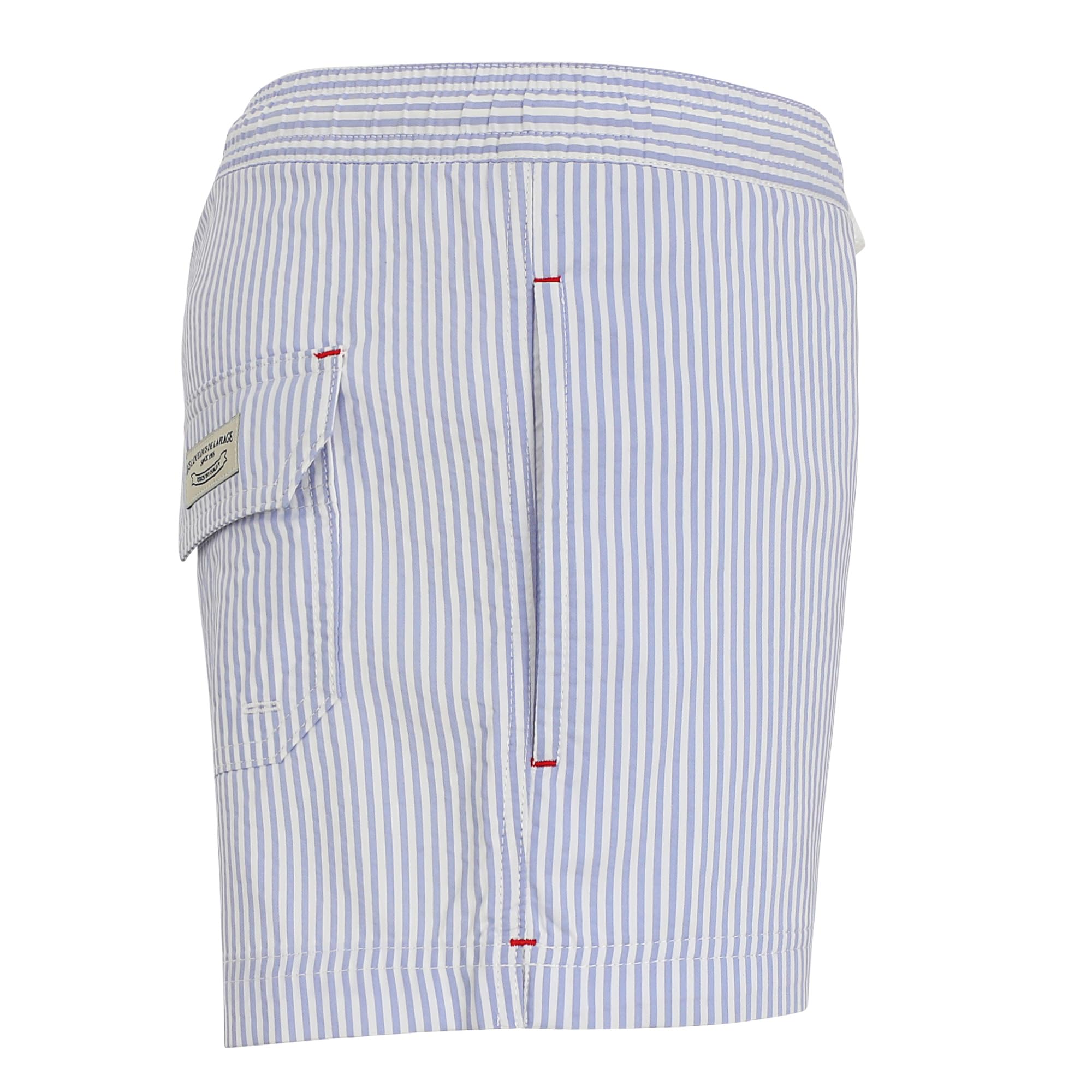 Maillot Short de Bain Homme rayé Bleu Ciel, Vert Amande ou Rouge - Owen 2517 Stripe