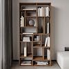 Nicola Library – 18 Shelves, Modern Library, Antique Walnut