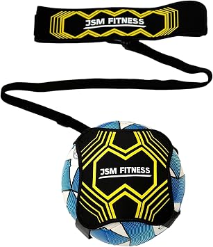 Football Kick Trainer for Kids with Ball Holder - Solo Kick Trainer on a String - Kick Up Football Training Belt - Adjustable Boys Training Equipment