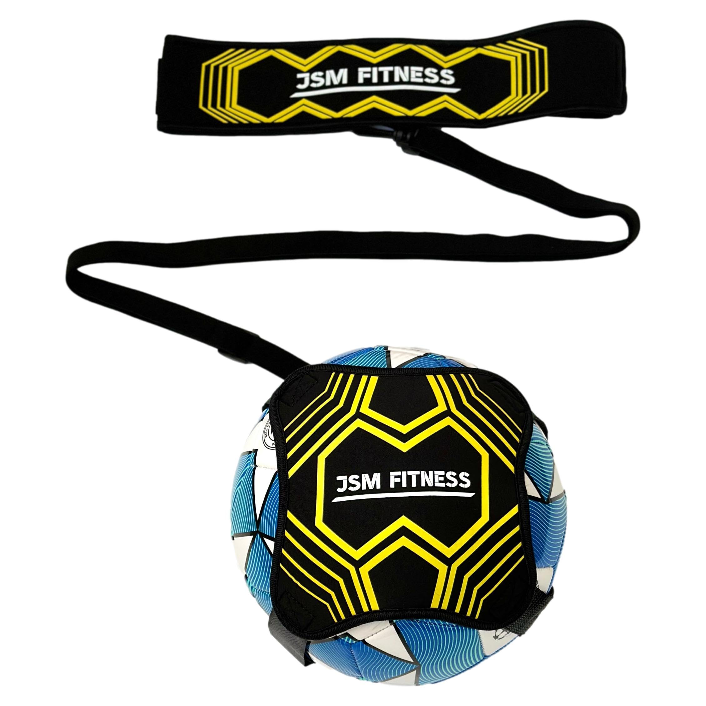 Elastico 360 Gradi Fascia per Trainer Calcio - Kit Allenamento Calcio con Cintura Regolabile - Trainer da Calcio con Pallone Rotazione Completa per Bambini