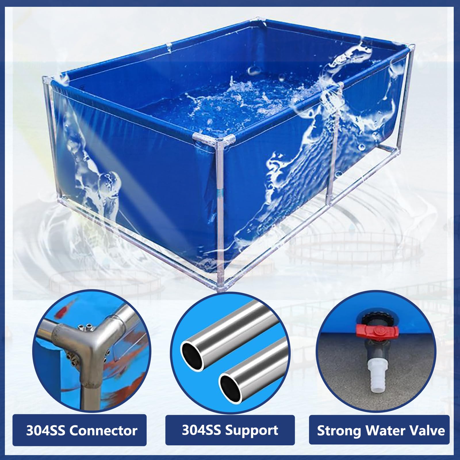 Telo Per Laghetto Nero HDPE - Impermeabile, Antistrappo, Per Piscine Giardino E Fontane, Vari Formati - Foto 3