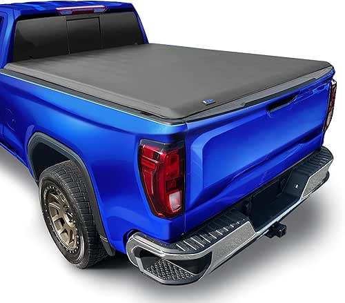 Tyger Auto T1 Soft Roll-up Truck Bed Tonneau Cover Compatible
