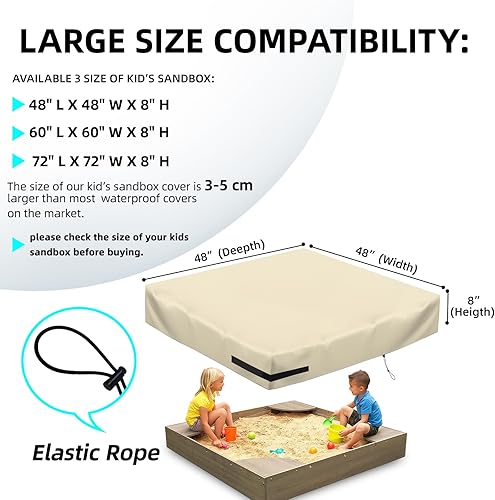 Miniatura 10 de Cubierta de caja de arena hexagonal, cubierta hexagonal para caja de arena al aire libre, tela Oxford 420D, impermeable, resistente al viento y al