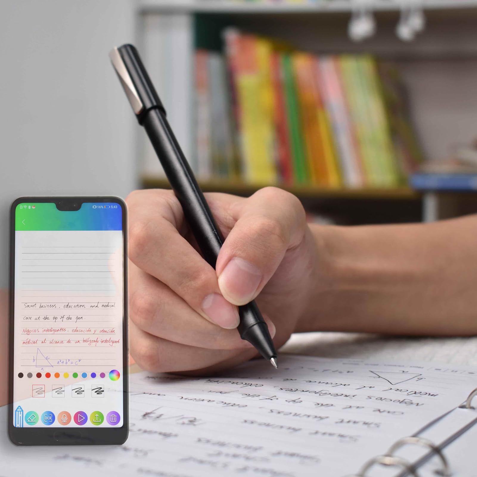 SIXRUN Smart Pen Digital Pen Writing Set con Memoria Offline e Sincronizzazione in Tempo Reale per Lavoro, Apprendimento e Appunti