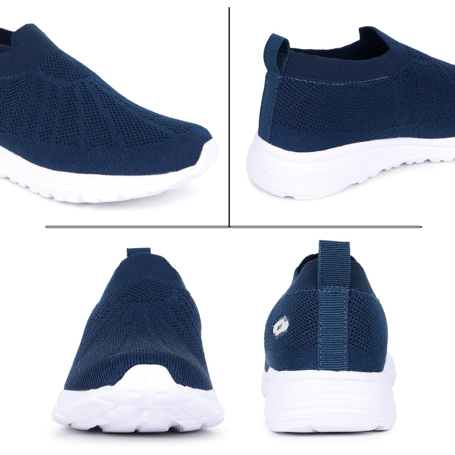 Trase Sports Shoes for Kids - Slip-On Sneakers for Boys & Girls, Lightweight Knitted Breathable Mesh Upper, Soft EVA Sole, Anti-Skid Comfortable Footwear for Running, Walking & Playing (Teal-Blue, 4 UK) 2