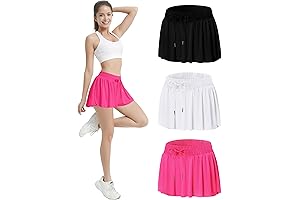 iuogongzi 2 in 1 Flowy Running Shorts for Women
