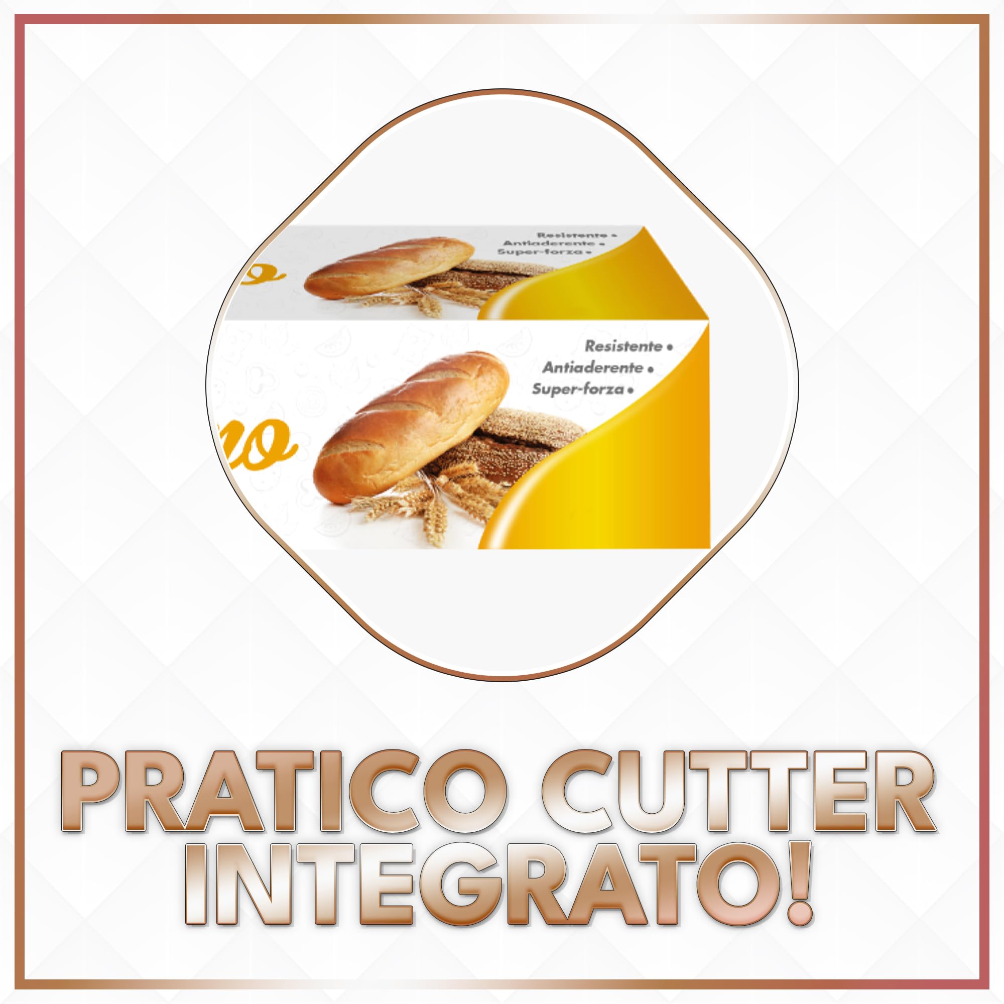 Sicignano Casalinghi Set 3 Rotolo Carta Forno Antiaderente Resistente per Forno e Frigo - Ideale per Dolci Pizza Pane Cottura Senza Grassi, Uso Professionale, Grandi Quantità (40cm x 50mt)
