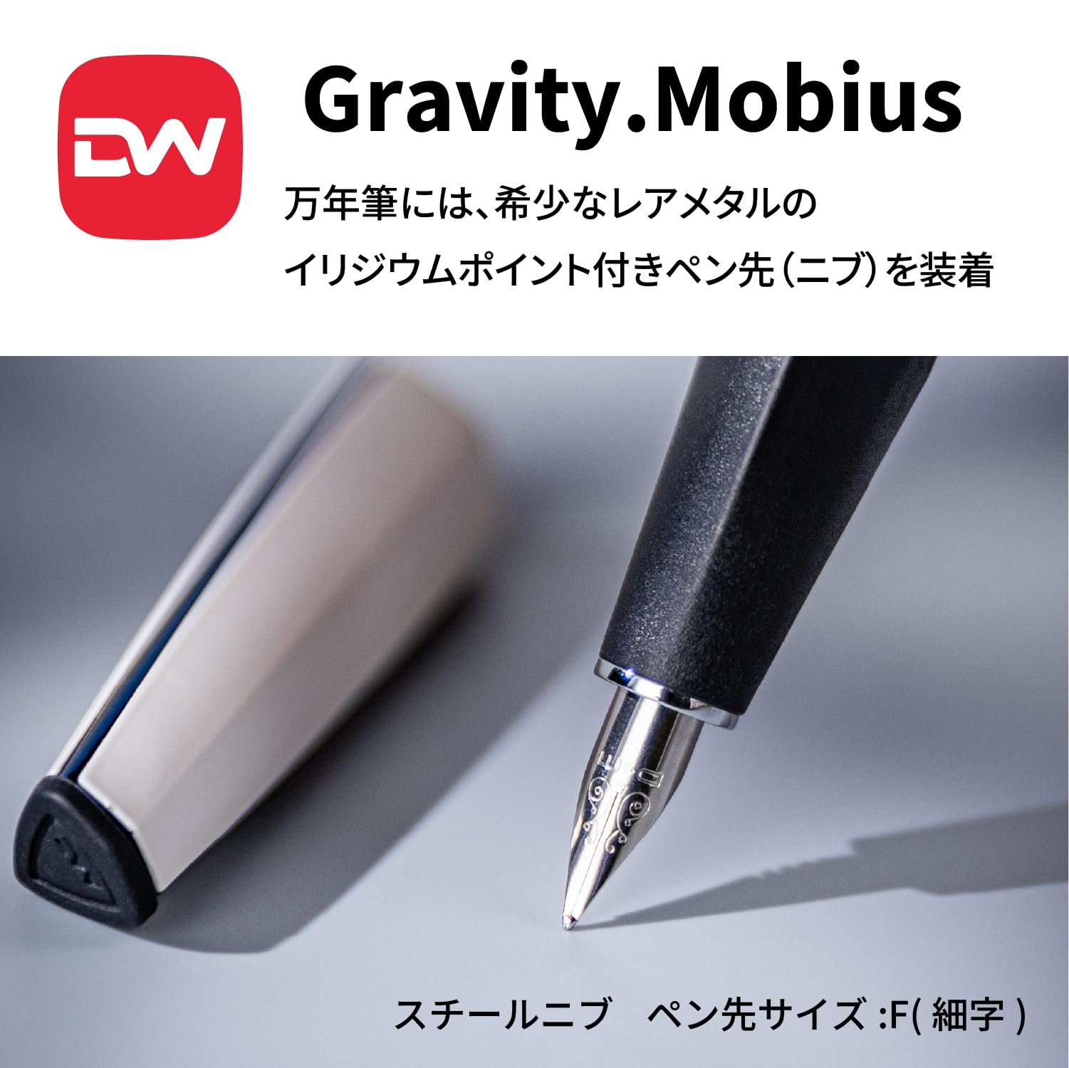 Amazon | Dareworks Gravity.Mobius 万年筆 F[細字] | 万年筆 | 文房具