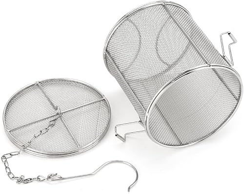 Miniatura 6 de Filtro de especias, diseño de malla de alambre de acero inoxidable, colador de bolas de té, condimentos de sopa, filtro de cesta de separación para