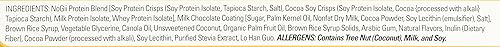 Miniatura 4 de Barra nutricional alta en proteínas, chocolate y coco, barras de 1.93 onzas, 12 unidades