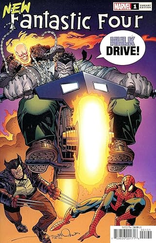 New Fantastic Four #1B VF  Marvel comic book  125 Variant Walter Simonson