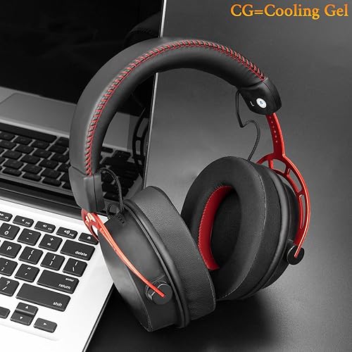 Miniatura 3 de SOULWIT Almohadillas de repuesto de gel refrescante para HyperX Cloud 123ProCore, Cloud AlphaFlightStinger Series, CloudX StingerFlight Series