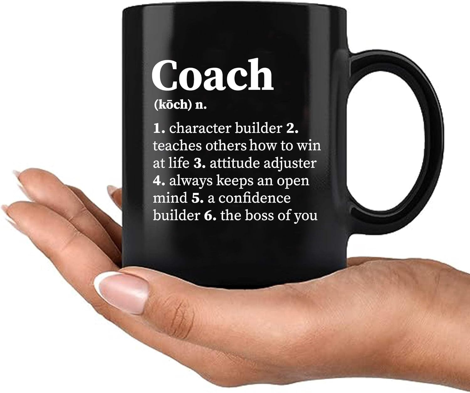 Coach Definition Mug Coach Gifts Team Manager Office Boss Appreciation Inspirational Novelty Ceramic Coffee Mug 11 oz Black 11 oz - Image 7